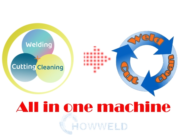 Cutting, cleaning and welding, All in one machine