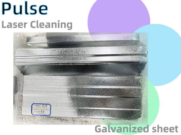 Galvanized sheet surface cleaning by pulse laser before painting