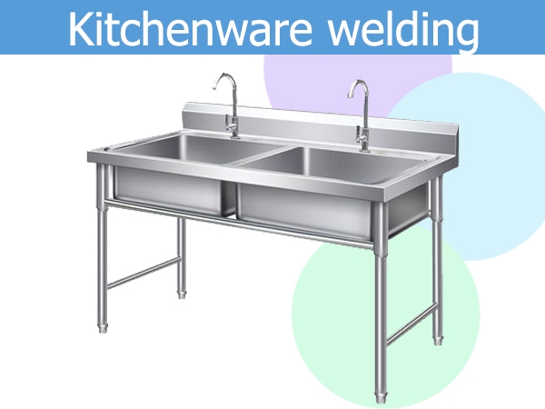 Kitchenware laser welding, stainless steel sink laser welding