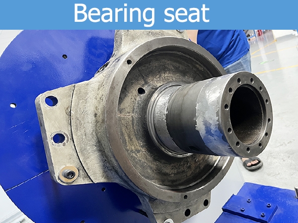 Bearing seat repair laser cladding repair additive manufacturing