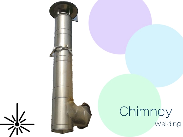 Stainless steel chimneys Flexible tubes handheld laser welding solution