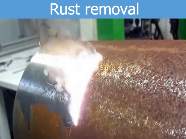 Rust removal by laser cleaning machine