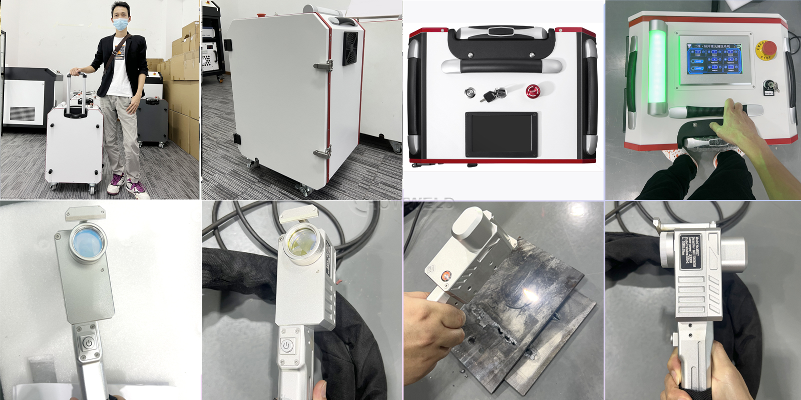 Trolley laser cleaning machine howweld